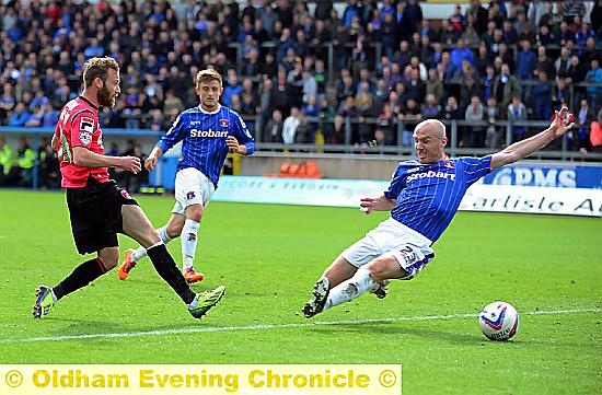 JAMES Dayton’s goal was the outstanding moment in a game that didn’t have many of them... 
