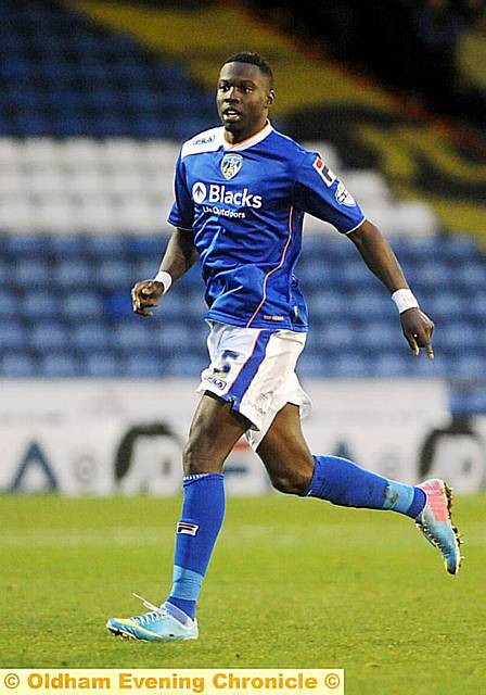 ON THE COMEBACK TRAIL: Genseric Kusunga is one of three players who should be available for Athletic’s Colchester game on April 18. ON THE COMEBACK TRAIL: Genseric Kusunga is one of three players who should be available for Athletic’s Colchester game on April 18.
