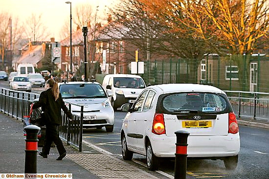 SAFETY first: Oldham Council’s CCTV camera records parking outside Failsworth School