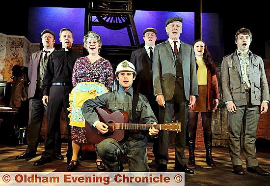 UNDERGROUND MUSIC: The cast of the Coliseum's end-of-season show Close the Coalhouse Door: (l-r) Phil Corbitt, Matt Connor, Jane Holman, James Hedley, Andrew Vincent, Cliff Burnett, Maeve O'Sullivan and Samuel Hargreaves. Picture: Darren Robinson. 

