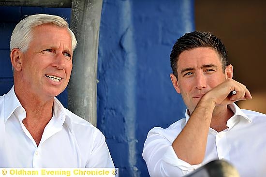 Alan Pardew and Lee Johnson