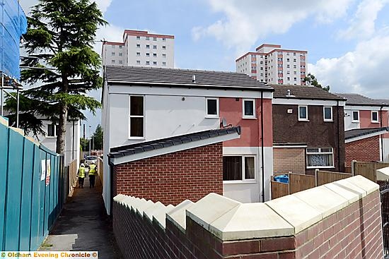 Progress pic of Crossley estate, Chadderton during major refurbishment.
