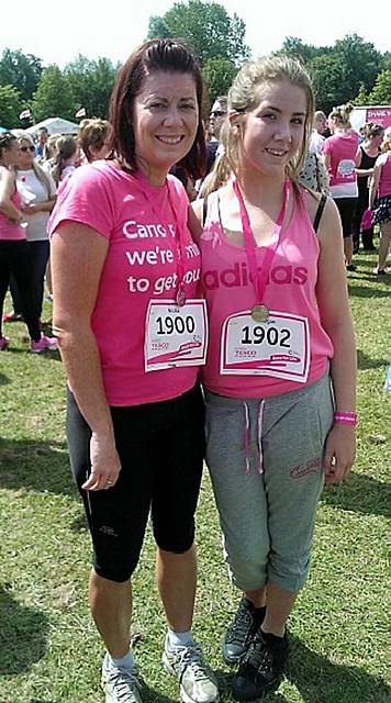 Megan Tucker, right, with mentor Nicola Huxley.