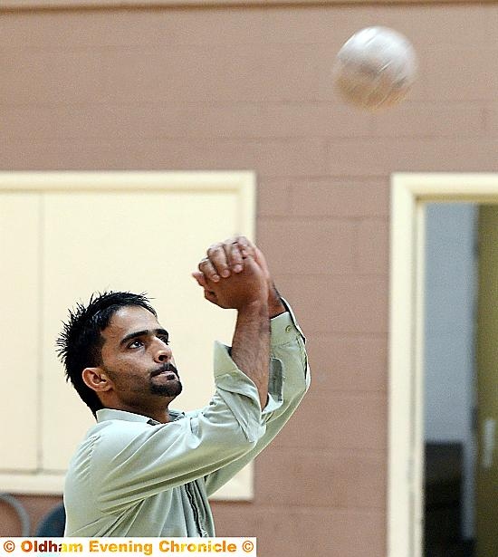 Pakistani Independence Day celebrated at the Pakistani Community Centre. Volleyball game. Shahid Malik.