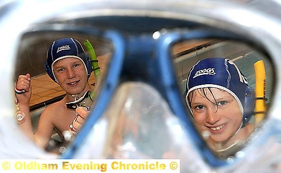 EYES ON THE PRIZE: Daniel Tromans (left) and Daniel Saville at Saddleworth Pool. 