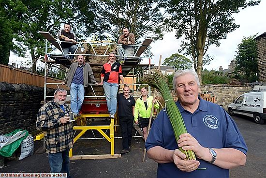 Richard Hankinson (right) and his team make final preparations for this weekend’s festival