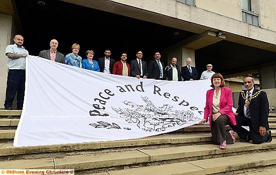 Revealing the peace flag