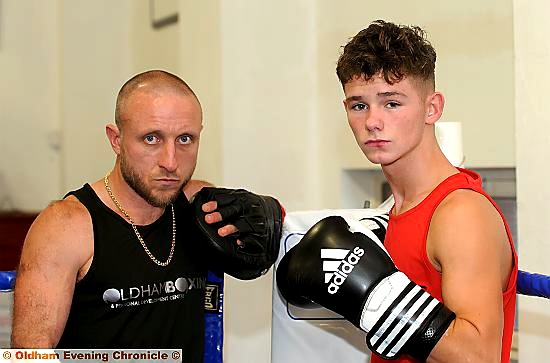 GUIDING LIGHT: Will Cawley with his trainer Tommy Mooney.