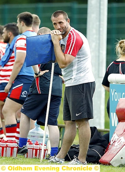 NOT HAPPY: Oldham coach Scott Naylor.