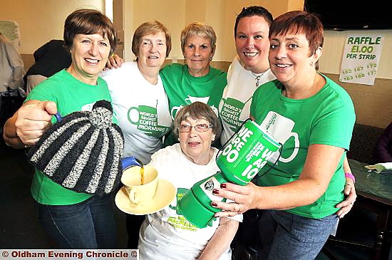 Flashback - Brewing up some treats: the Macmillan Coffee Morning at Diggle Band Club. 