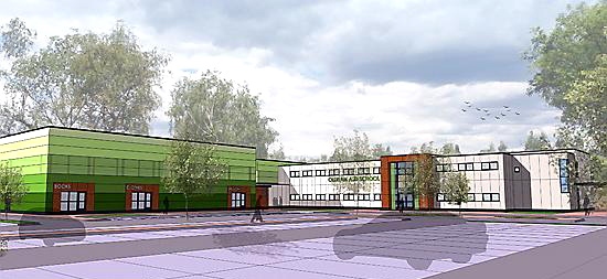 ARTIST’S impression of the new school