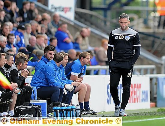 David Dunn: disappointed as his side slips to defeat against Scunthorpe. David Dunn: disappointed as his side slips to defeat against Scunthorpe.