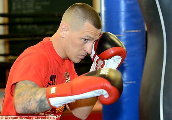 JON KAYS . . . fourth-round stoppage at the Manchester Arena. JON KAYS . . . fourth-round stoppage at the Manchester Arena.