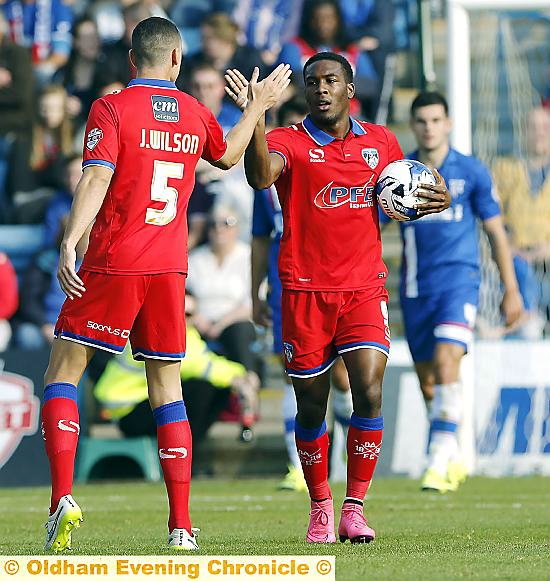 CLOSE . . . Dominic Poleon nearly scored for Athletic.