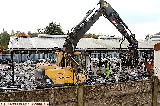 MAKING way . . . demolition work starts on Rhodes Bank’s RSPCA building MAKING way . . . demolition work starts on Rhodes Bank’s RSPCA building