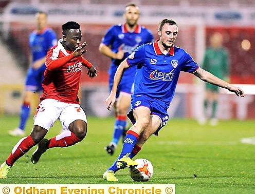 FULLY FOCUSED . . . Carl Winchester is reaping the benefits of his efforts on the training ground. FULLY FOCUSED . . . Carl Winchester is reaping the benefits of his efforts on the training ground.