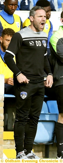 DOING FINE . . . David Dunn has won over the Athletic board with his managerial efforts so far.
