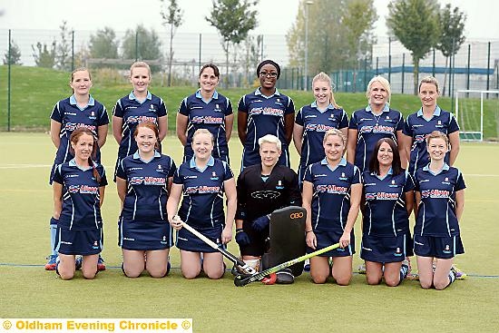 PICTURE PARADE: Oldham Ladies Hockey Club firsts of Emma Burns (back row, left), Fran Lees, Amanda Smith, Chidi Onuoha, Amy Broadbent, Karen Rowley, Rebecca Blair. Fran Barlow (front, left), Daisy May Ward, Louise Howard, Sarah Simpson, Lisa Staniland, Yvonne Jackson, Jordanna Rawlinson. PICTURE PARADE: Oldham Ladies Hockey Club firsts of Emma Burns (back row, left), Fran Lees, Amanda Smith, Chidi Onuoha, Amy Broadbent, Karen Rowley, Rebecca Blair. Fran Barlow (front, left), Daisy May Ward, Louise Howard, Sarah Simpson, Lisa Staniland, Yvonne Jackson, Jordanna Rawlinson.