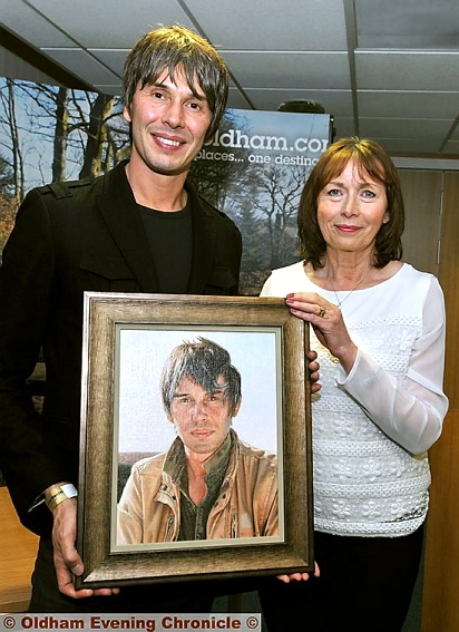 FACE to face . . . portrait painter Kath Lowe with Brian