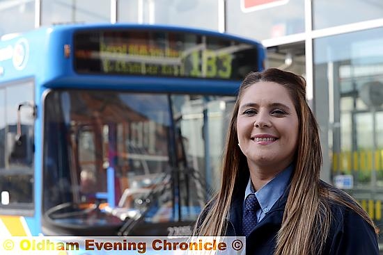 Finalist: Bus driver Georgina Carroll.