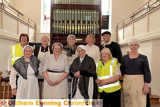 Finalists: George Street Chapel volunteers, back Ruth Smithson, Margaret Lever, Stephanie McGeoghegan, Kath Lees, Graham Lever. Front Anne Ashton, Avis Morris, Dorothy Rimmer, Kath Kirtley, June Bennion.