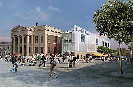 How the new Town Hall cinema will look. How the new Town Hall cinema will look.