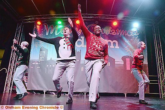On the stage: Old men behaving badly.