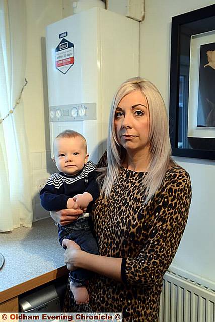 Warning: Louise Dunn found that potentially carbon monoxide was leaking into her home due to a fault with her boiler.