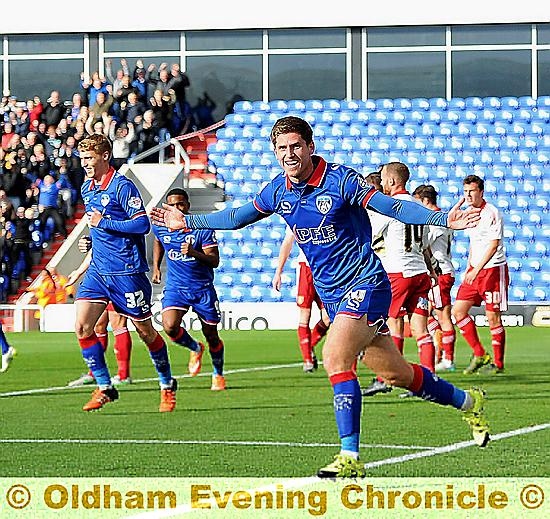 CONFIDENCE BOOST . . . Danny Philliskirk will go into the FA Cup-tie in great spirits. CONFIDENCE BOOST . . . Danny Philliskirk will go into the FA Cup-tie in great spirits.