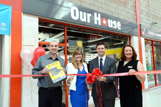 FLASHBACK to the store’s opening with (from left): Gary Thomas (manager), Carolyn Wilkins (Oldham chief executive), Jim McMahon (council leader) and Sue Strother, retail operations director. FLASHBACK to the store’s opening with (from left): Gary Thomas (manager), Carolyn Wilkins (Oldham chief executive), Jim McMahon (council leader) and Sue Strother, retail operations director.