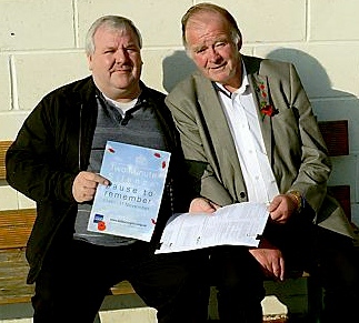 NEW branch of the Royal British Legion . . . Councillor Steve Bashforth and Jeff Vernon have worked to launch a Royton branch