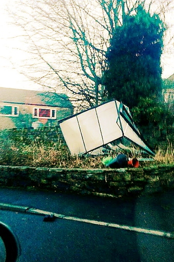 Greenhouse landed off Station Road Uppermill