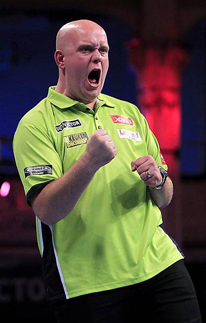 DUTCH ROAR . . . Michael van Gerwen