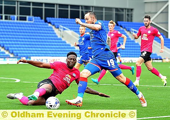 AMONG THE GOALS . . . Rhys Murphy has proved his ability to hit the target at Crawley. AMONG THE GOALS . . . Rhys Murphy has proved his ability to hit the target at Crawley.