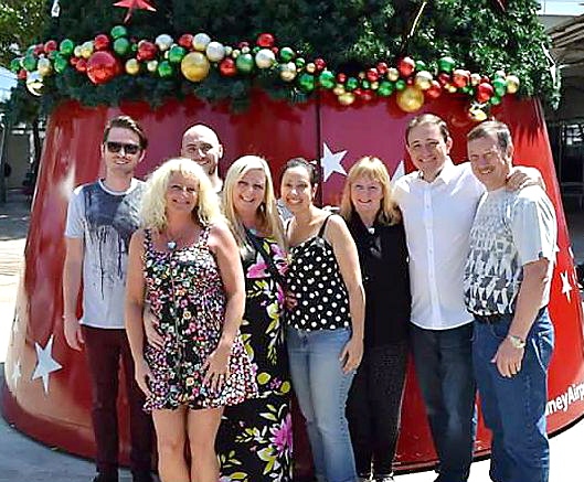 Roy's daughters Karen Fitzpatrick and Debbie Morris arrive in Australia