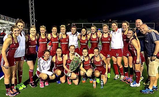 FLOWER GIRL . . . Oldham’s Nicola White (centre) lines up with her Great Britain team-mates after winning her 50th cap. FLOWER GIRL . . . Oldham’s Nicola White (centre) lines up with her Great Britain team-mates after winning her 50th cap.