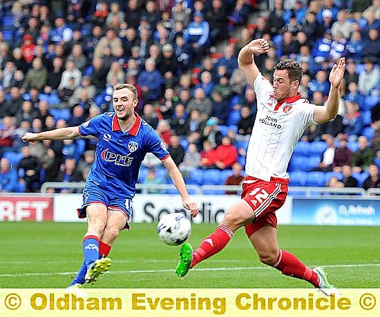 CARL WINCHESTER . . . the midfield man, pictured playing against Sheffield United in October, is set to start on Saturday. CARL WINCHESTER . . . the midfield man, pictured playing against Sheffield United in October, is set to start on Saturday.