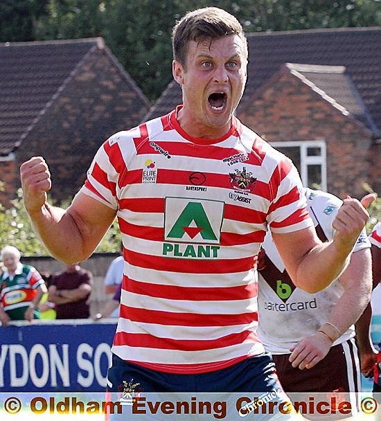 IMPATIENT PATIENT . . . Oldham skipper Lewis Palfrey.