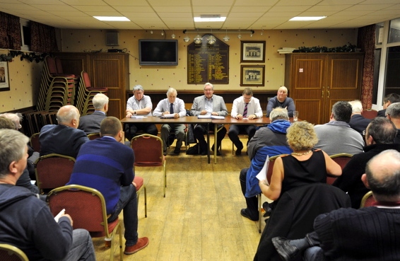 MEMBERS gather round at the first meeting of the new committee MEMBERS gather round at the first meeting of the new committee