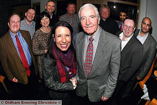 Veteran MP Dennis Skinner with Oldham MP Debbie Abrahams at the Labour party fundraiser. Veteran MP Dennis Skinner with Oldham MP Debbie Abrahams at the Labour party fundraiser.