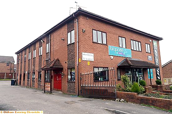 SCENE of the raid . . . Nature’s Nursery in Royton