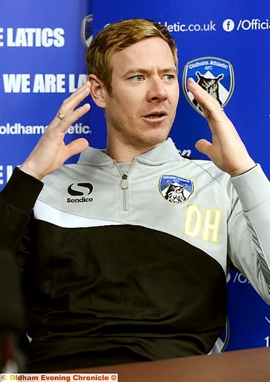 RARING TO GO: Dean Holden at the pre-match press conference. PICTURE: ANTHONY MILLER RARING TO GO: Dean Holden at the pre-match press conference. PICTURE: ANTHONY MILLER