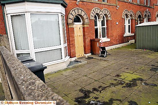 Scene of the blaze in Albert Mount, Bartlemore Street, Derker