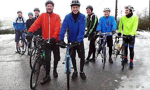 READY to roll . . . James Watson and Mike Ralph (centre) with members of the team, including Nick Wilson, Alan Marsden, Sam Wiggett, Simon Tait, Matthew Jackson and Bobby Greenwood. Also in the team are Patrick Gardiner, Peter Soward and Steve Walton.