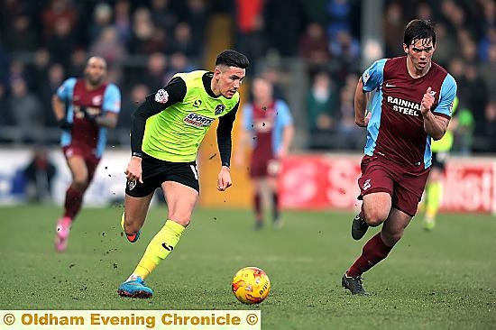 GOAL AND ASSIST: Conor Wilkinson, who came off injured, had a productive night for Athletic.
