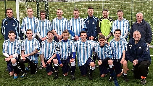SUPERB EFFORT . . . Huddersfield League outfit Heyside are heading into the First Division.
