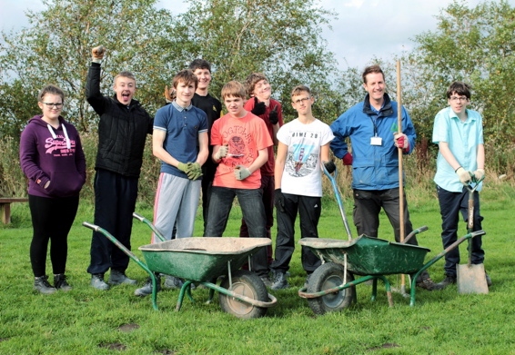 Blue Coat pupils dig in