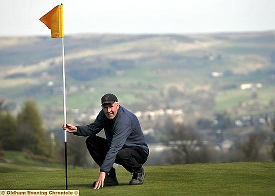 Greenkeeper Darryl Smethurst. PICTURE: TIM BRADLEY