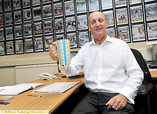 BREW time . . . Dave Whaley back behind his desk with Stripey