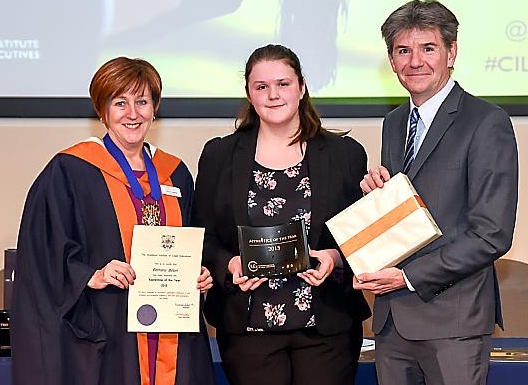 Former Oldham College and North Chadderton School pupil Bethany Bilton receives her award after being named Apprentice of the Year Former Oldham College and North Chadderton School pupil Bethany Bilton receives her award after being named Apprentice of the Year